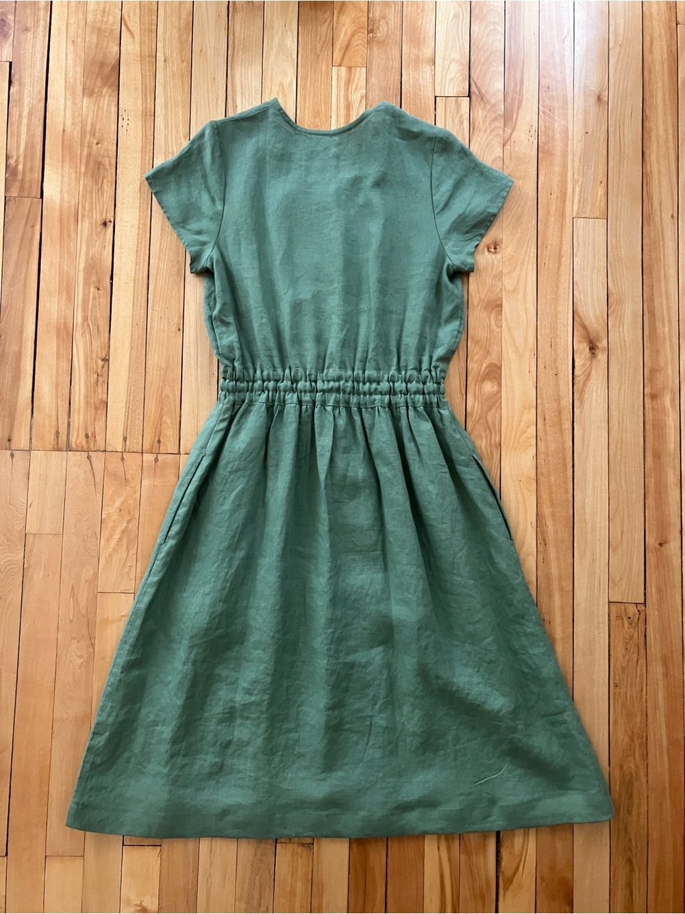 Vintage green REINE dress from Not Perfect Linen, NWOT - Picture 2 of 6